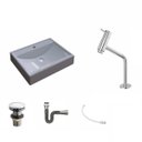 Ver imagem 2 de Kit Cuba Rt49 com Torneira Pratika 1060 Metal e Válvula Click 1 Polegada G e Sifão Cromado e Flexíve