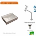 Ver imagem 3 de Kit Cuba Rt49 com Torneira Pratika 1060 Metal e Válvula 1 Polegada Compace