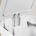 Ver imagem 7 de Kit 2 Lixeiras de Pedal com Aro Interno 12 Litros e 20 Litros Dupla Seletiva ou Trium Branco