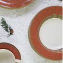 Ver imagem 3 de Prato Fundo Cerâmica Natal Celebrate Vermelho 6 Pçs Ø25cm Alleanza