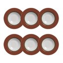 Ver imagem 2 de Prato Fundo Cerâmica Natal Celebrate Vermelho 6 Pçs Ø25cm Alleanza