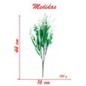 10 Ramos Decoração Arranjo Flor Planta Artificial Buquê Plástico Floral 5 Ramos Cada 44cm - 2
