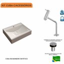 Ver imagem 3 de Kit Cuba Rt49 com Torneira Pratika 1060 Metal e Válvula Click 1 Polegada B Compace
