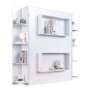 Ver imagem 5 de Cama de Casal Articulável Vertical com Estante Branca