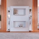 Ver imagem 2 de Cama de Casal Articulável Vertical com Estante Branca