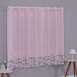 Enxoval de Bebe Kit de Berço Americano Cortina Algodão Menino Menina 8 Peças:nuvem Rosa - 6