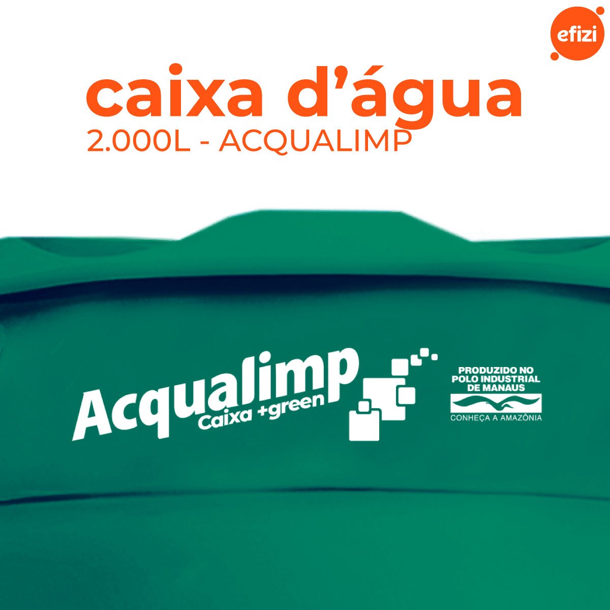 Caixa D´água Green+ 2000l - Acqualimp - 2