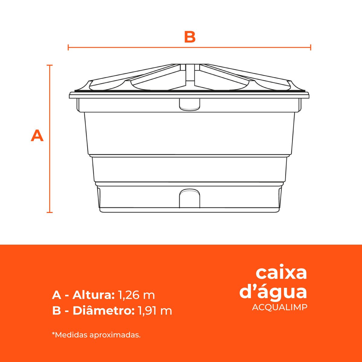 Caixa D´água Green+ 2000l - Acqualimp - 3