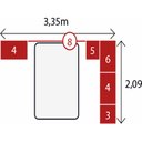 Ver imagem 3 de Jogo de Quarto Modulado Firenze Branco de Casal Roupeiro + Mesa de Cabeceira + Painel Queen