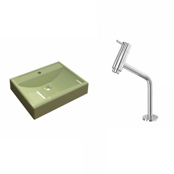Kit Cuba RT49 com Torneira Pratika 1060 Metal 1/4 Volta Compace - 2