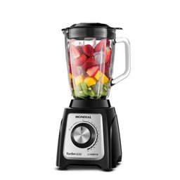 Liquidificador Mondial Turbo Glass Preto L-1400-GI Liquidificador Mondial Turbo Glass Preto L-1400-G - 1