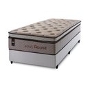 Ver imagem 2 de Conjunto Cama Box Solteirão c/ Molas Ensacadas Liverpool Branco 96x203x73