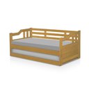 Ver imagem 1 de Sofá Cama Madeira Vintage e com Cama Auxiliar e 2 Colchões Texas Imbuia
