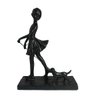 Escultura Menina com Cachorro Genérico - 1