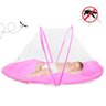 Mini Berço Bebê Portátil com Mosquiteiro:rosa - 5