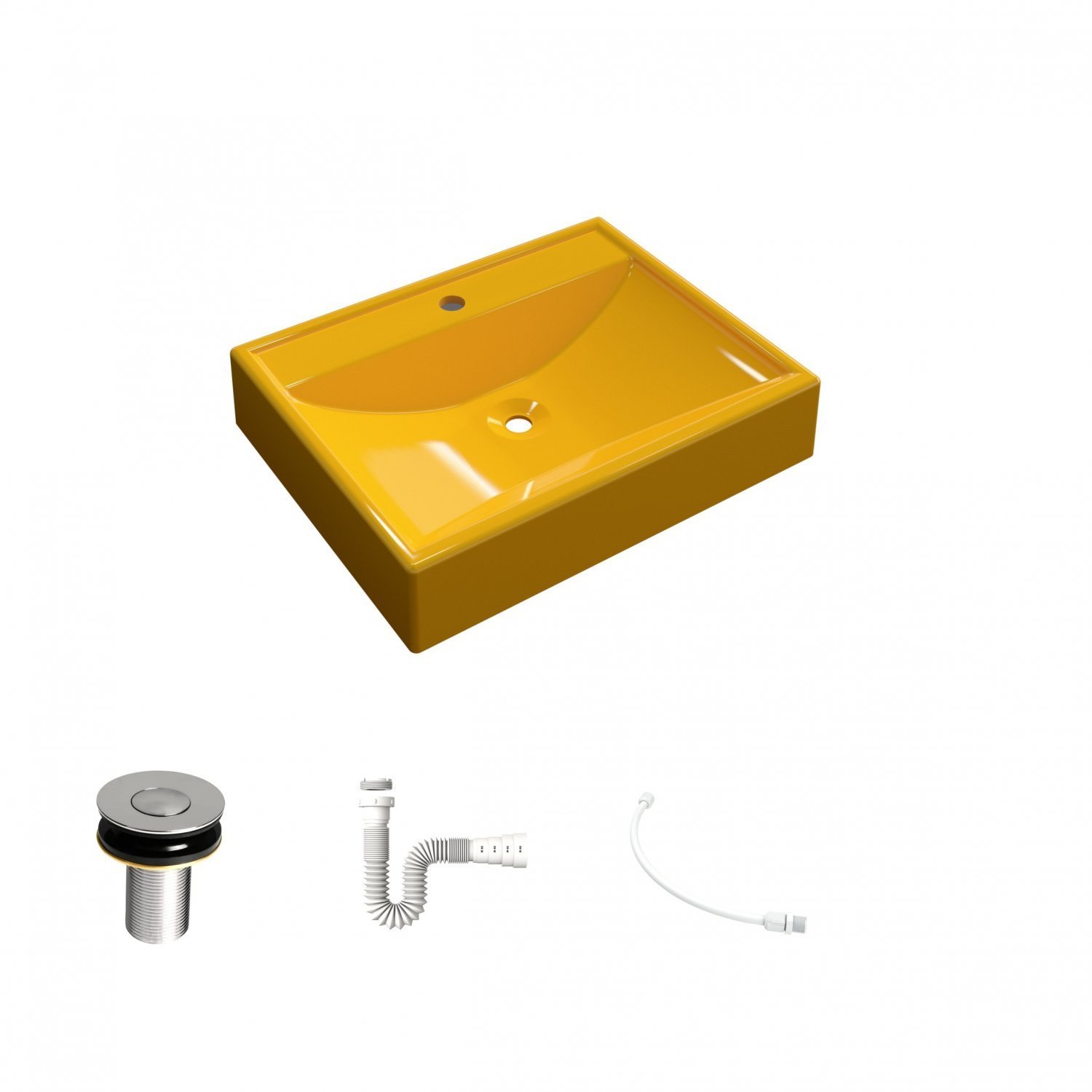 Kit Cuba Rt49 com Válvula Click 1 Polegada B e Sifão Pvc e Flexível Compace - 2