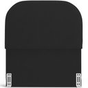 Ver imagem 6 de Cabeceira Cama Box 100cm Lanna com Puff Recamier Doha W01 Suede Preto - Lyam Decor