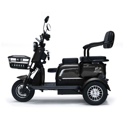 Triciclo Elétrico - New Smart Pam 1000w Lithium - Preto - Plug And Move