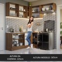 Ver imagem 7 de Armário de Cozinha Completa de Canto 349cm Rustic/Branco Glamy Madesa 07