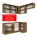 Ver imagem 6 de Armário de Cozinha Completa de Canto 349cm Rustic/Branco Glamy Madesa 07