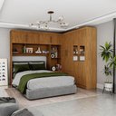 Ver imagem 1 de Guarda Roupa Casal Modulado 4 Portas Hércules 4 Portas e 4 Gavetas com Espelho Cinamomo