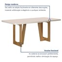Ver imagem 7 de Mesa de Jantar 180cmx90cm Tampo de 25mm Luna Valdemoveis