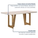Ver imagem 3 de Mesa de Jantar 180cmx90cm Tampo de 25mm Luna Valdemoveis