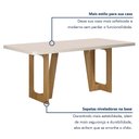 Ver imagem 4 de Mesa de Jantar 180cmx90cm Tampo de 25mm Luna Valdemoveis