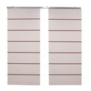 Ver imagem 2 de Porta Dupla Branco Prime Frisada Kit Alumínio F10 - 210x120