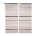 Ver imagem 3 de Porta Dupla Branco Prime Frisada Kit Alumínio F10 - 210x120