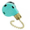 Ver imagem 2 de Interruptor Ventilador Teto Chave Botão c/ Cordinha Ze-268S6:Amarelo