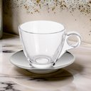 Ver imagem 4 de Jogo 4 Xicaras de Cha Tiffany 170ml Incolor e Inox Hauskraft