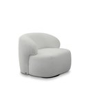 Ver imagem 5 de Kit 2 Poltronas Decorativas Charlote Sala de Estar Base Giratória em Aço Bouclê Cinza G88 - Gran Bel