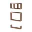 Ver imagem 7 de Kit 3 Peças Nicho Prateleira para Banheiro Freijó 40 X 12cm