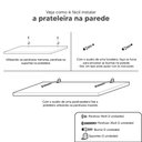 Ver mais imagens de Kit 3 Peças Nicho Prateleira para Banheiro Freijó 40 X 12cm