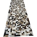 Ver imagem 1 de Tapete de couro marrom misto 1,00x3,00 com bordas