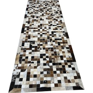 Tapete de couro marrom misto 1,00x3,00 com bordas