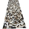 Tapete de couro marrom misto 1,00x3,00 com bordas - 1