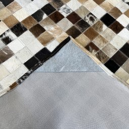 Tapete de couro marrom misto 1,00x3,00 com bordas - 3