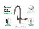 Ver imagem 5 de Torneira Monocomando Titânio Concept Extensível com Porta Esponja para Cozinha