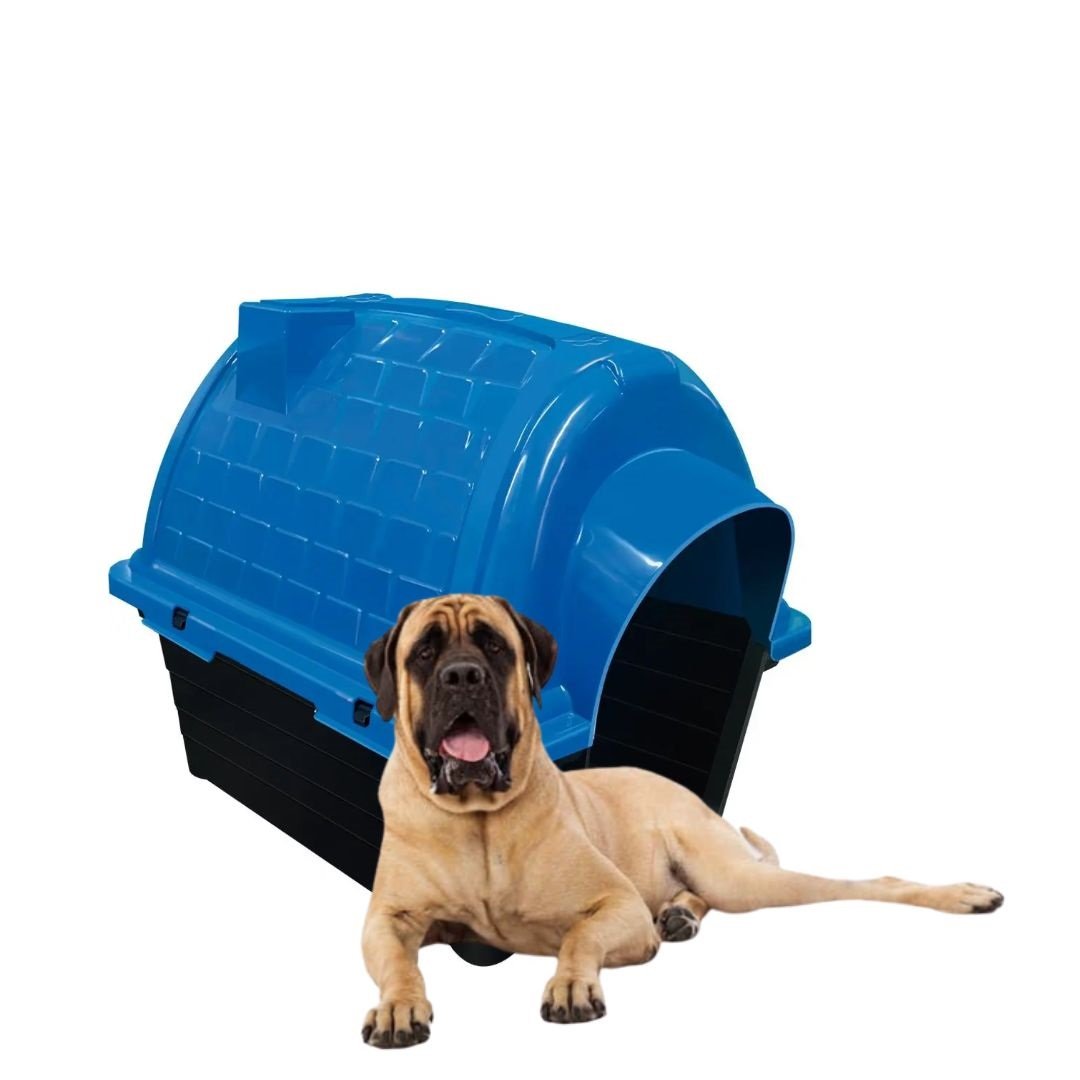 Casinha Pet Iglu para Cachorro de Porte Médio e Grande N5 Cor:azul