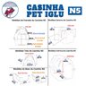 Casinha Pet Iglu para Cachorro de Porte Médio e Grande N5 Cor:azul - 5