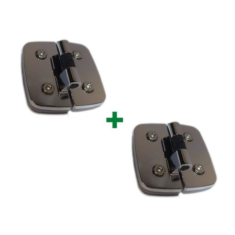 Par De Dobradiças Automática Dupla V/v 1129 P/ Box De Vidro