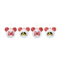 Ver imagem 1 de Jg 4 Bola Natalina Laco/sapato Minnie Vrm/bco 8cm Disney