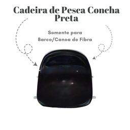 Cadeira de Pesca Concha Fixa Barco/canoa Fibra Riomar - 6