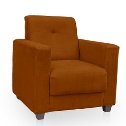 Poltrona Cadeira para Sala Confortável Reforçada Veneza Suede - 4