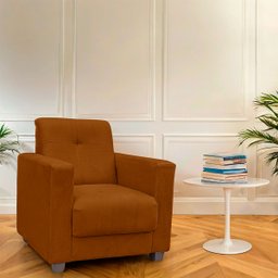 Poltrona Cadeira para Sala Confortável Reforçada Veneza Suede - 2