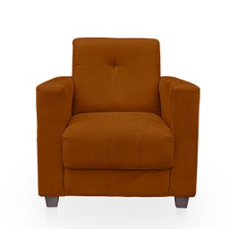 Poltrona Cadeira para Sala Confortável Reforçada Veneza Suede - 1