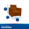 Poltrona Cadeira para Sala Confortável Reforçada Veneza Suede - 6