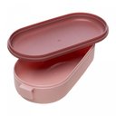 Ver imagem 3 de Marmita Hermética com Talheres 850ml Rosa Plástico - Lyor